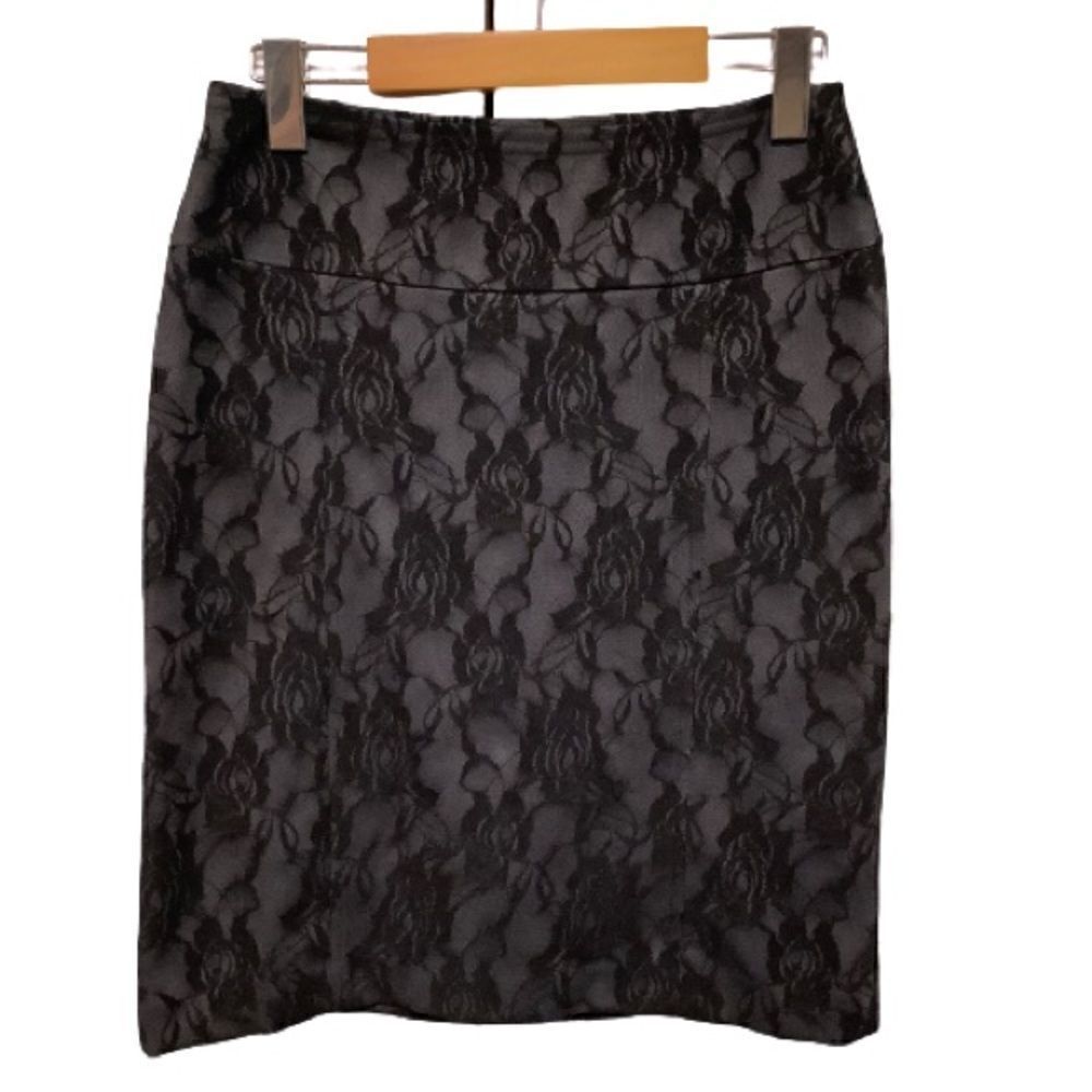 ‎STUDIO POINT BLACK LACE SKIRT - Picture 3 of 6